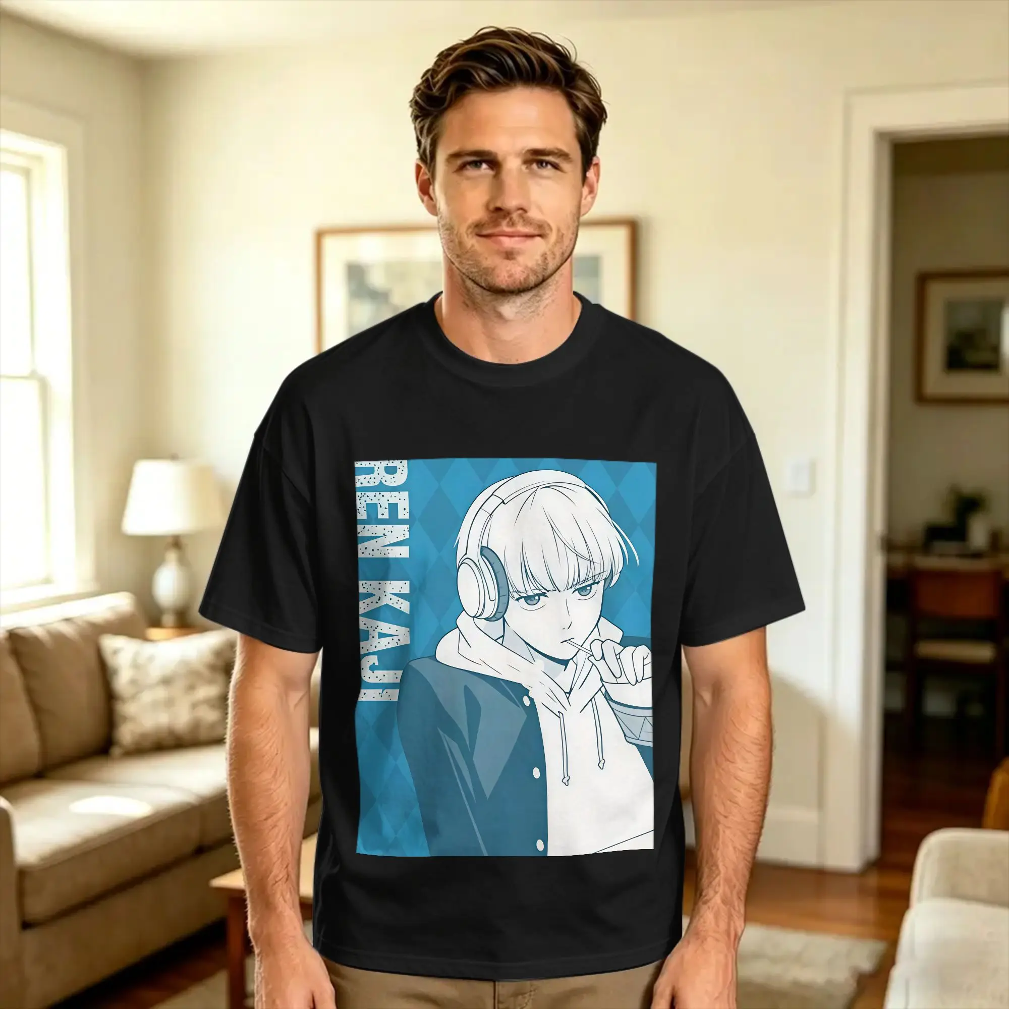 Ren Kaji Winds Breakers Anime T-Shirt Beach  Fashion T-Shirts 100 Cotton O Neck Oversize Tees Short Sleeves Vintage Tshirt