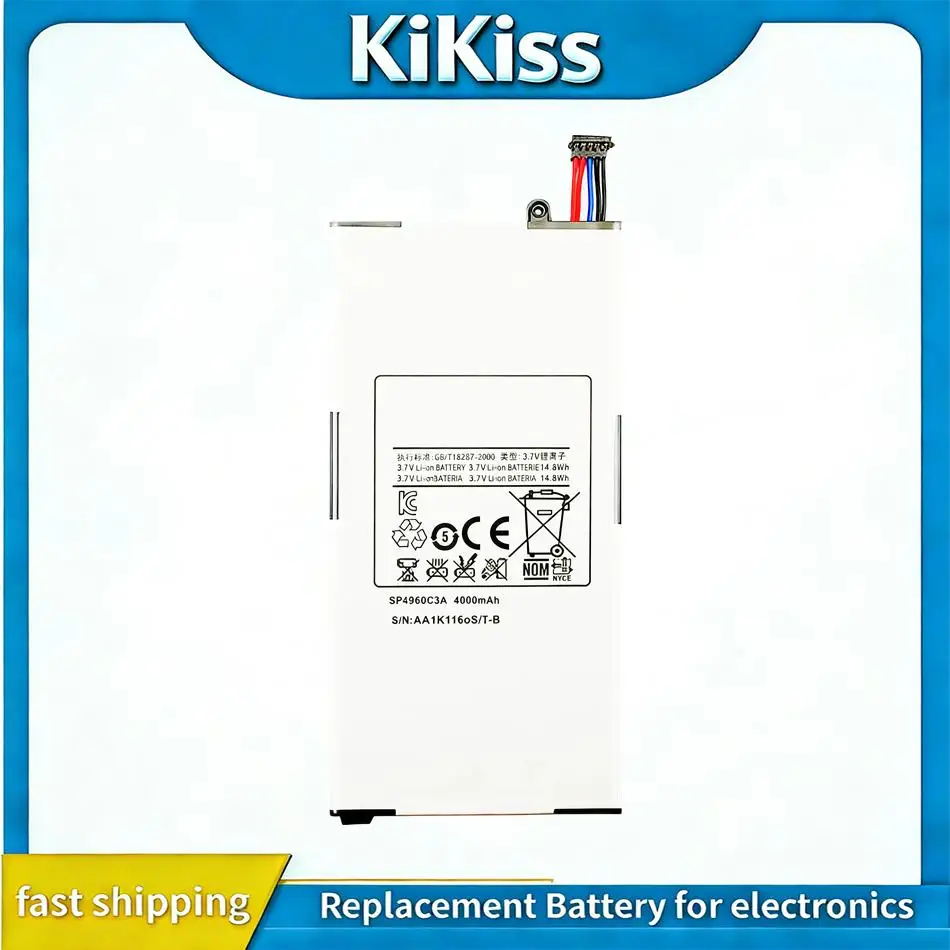 4000mAh SP4960C3A Tablet Battery For Samsung Galaxy Tab 7.0 GT P1000 P1010 Reliable Power