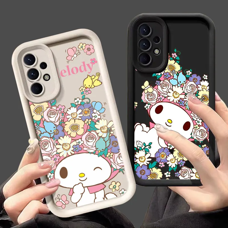 

Cartoon My Melody Case For Samsung Galaxy A55 5G A54 A35 A53 A52 A34 A12 A13 A14 A15 A16 A21S A25 A32 A33 Silicone Phone Cover