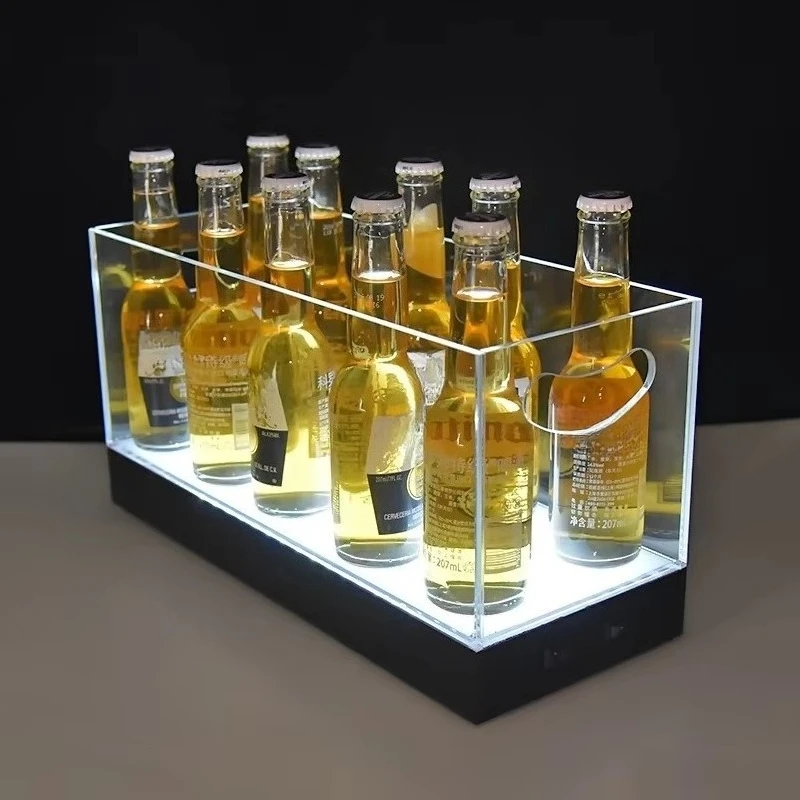 

Plastic Luminous Cooler Wine Beer Champagne LED Ice Bucket