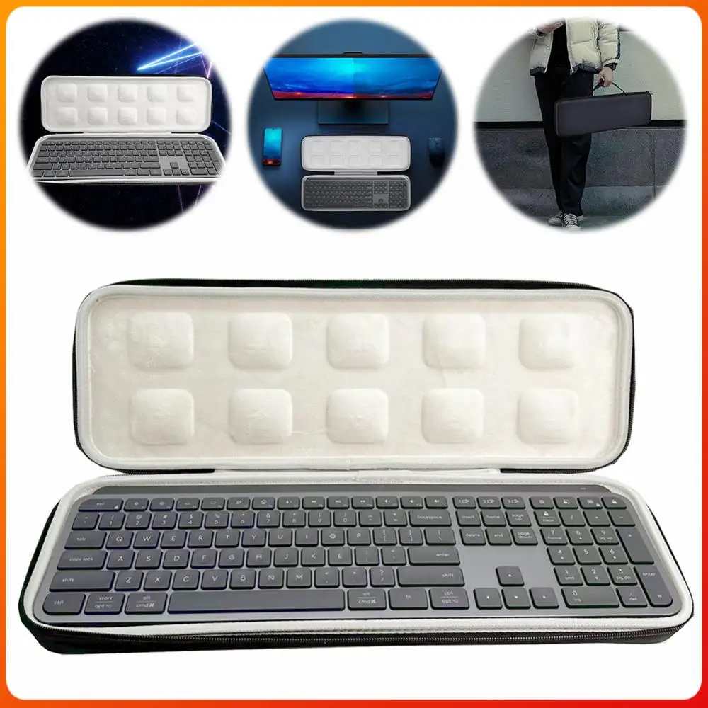 

Hard Storage Case Shockproof Hard Carrying Case Splashproof Anti-Scratch Travel and Home Storage for Logitech MX Keys S Keyboard