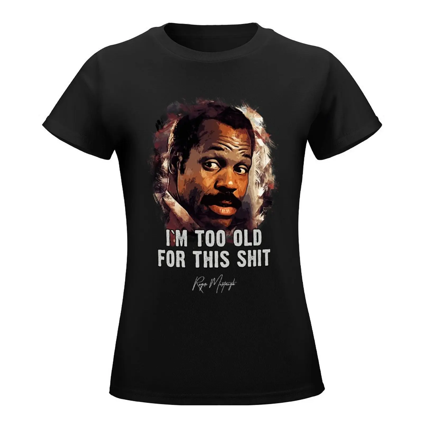 Danny Glover as Roger Murtaugh T-Shirt funny kawaii clothes t-shirts for Women pack