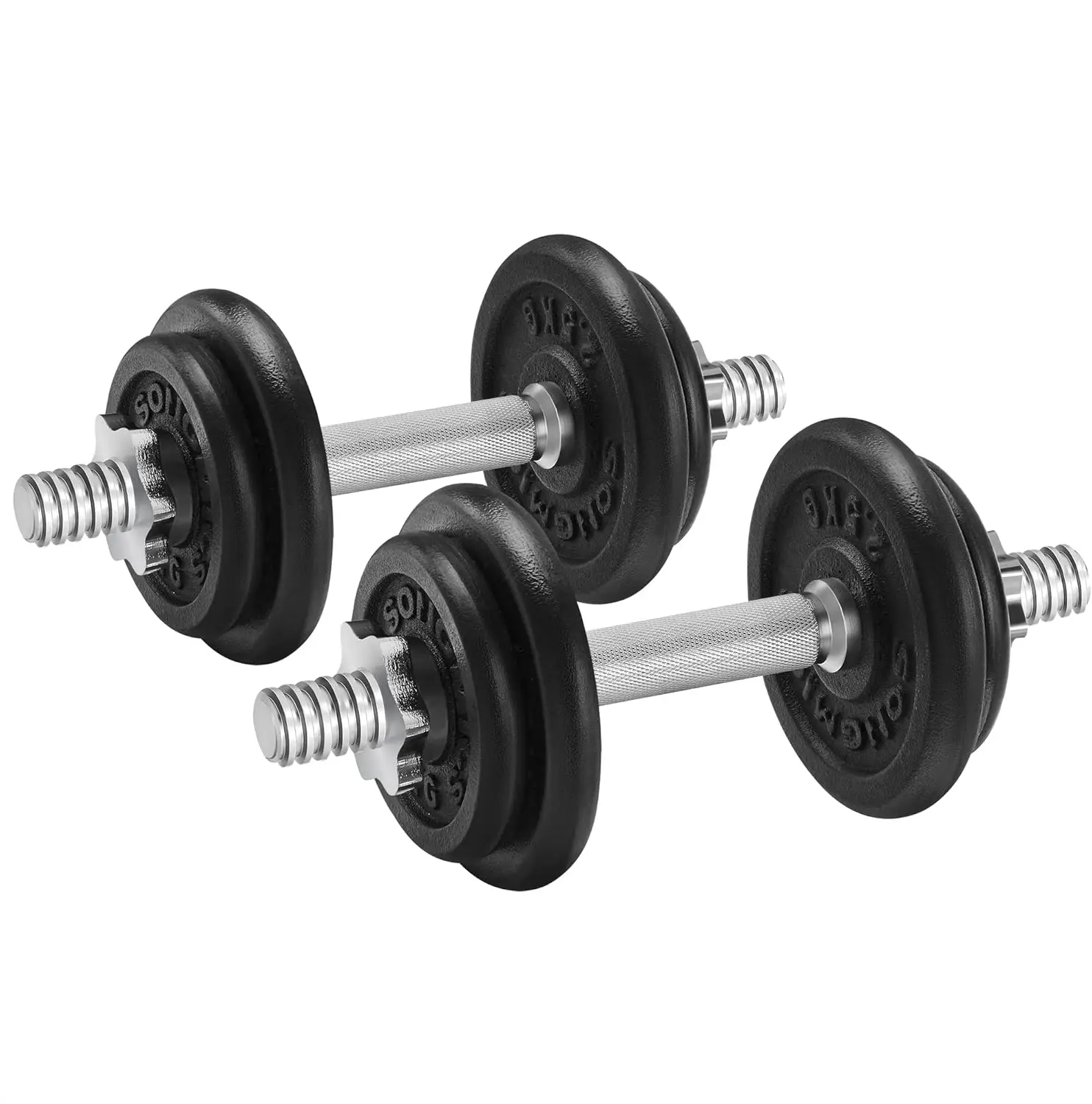 SONGMICS Dumbbell SYL20/30/40T cast iron dumbbell set 20/30/40 kg adjustable