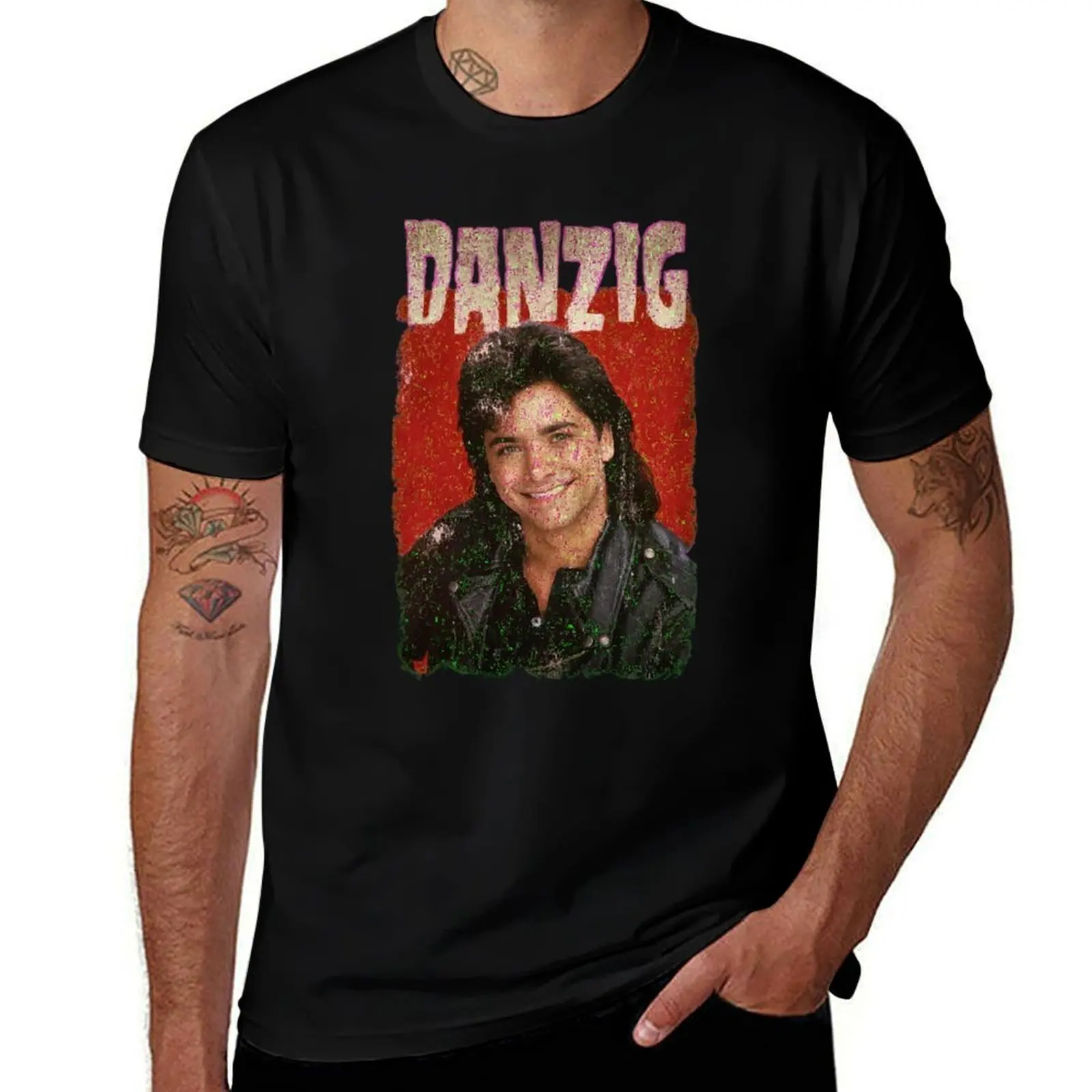 Danzig Retro Limitied Art T-Shirt Industrial Work Tee Shirt T-Shirt