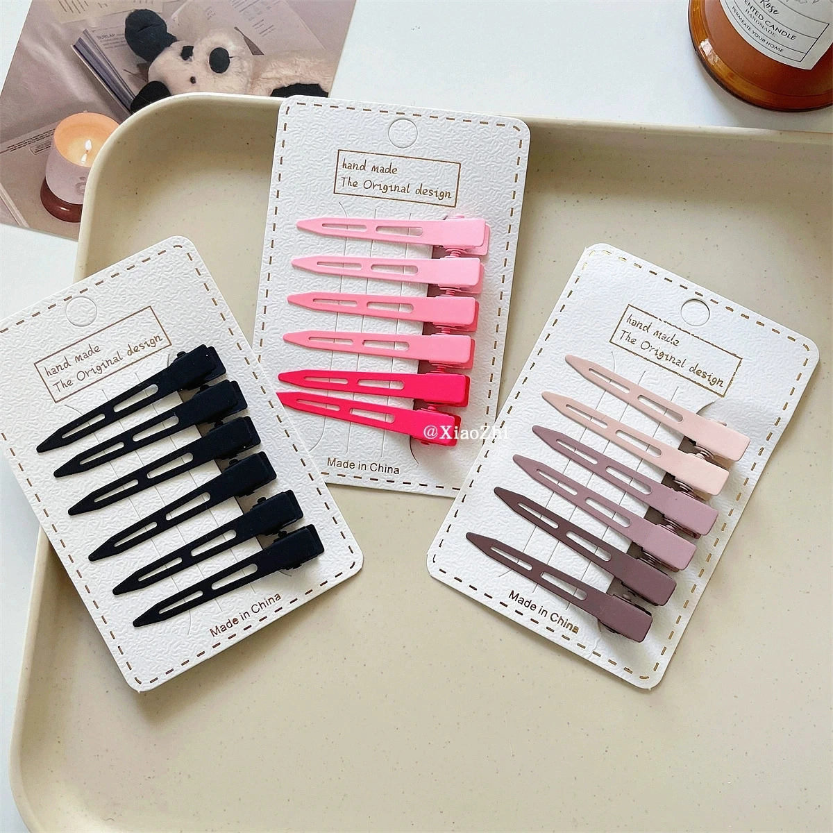 

Colorful Fluffy Positioning Clip Bangs Fixed One-Piece Duckbill Clip Small Hair Card Women'S Makeup Fixed Hair Clip Headdress