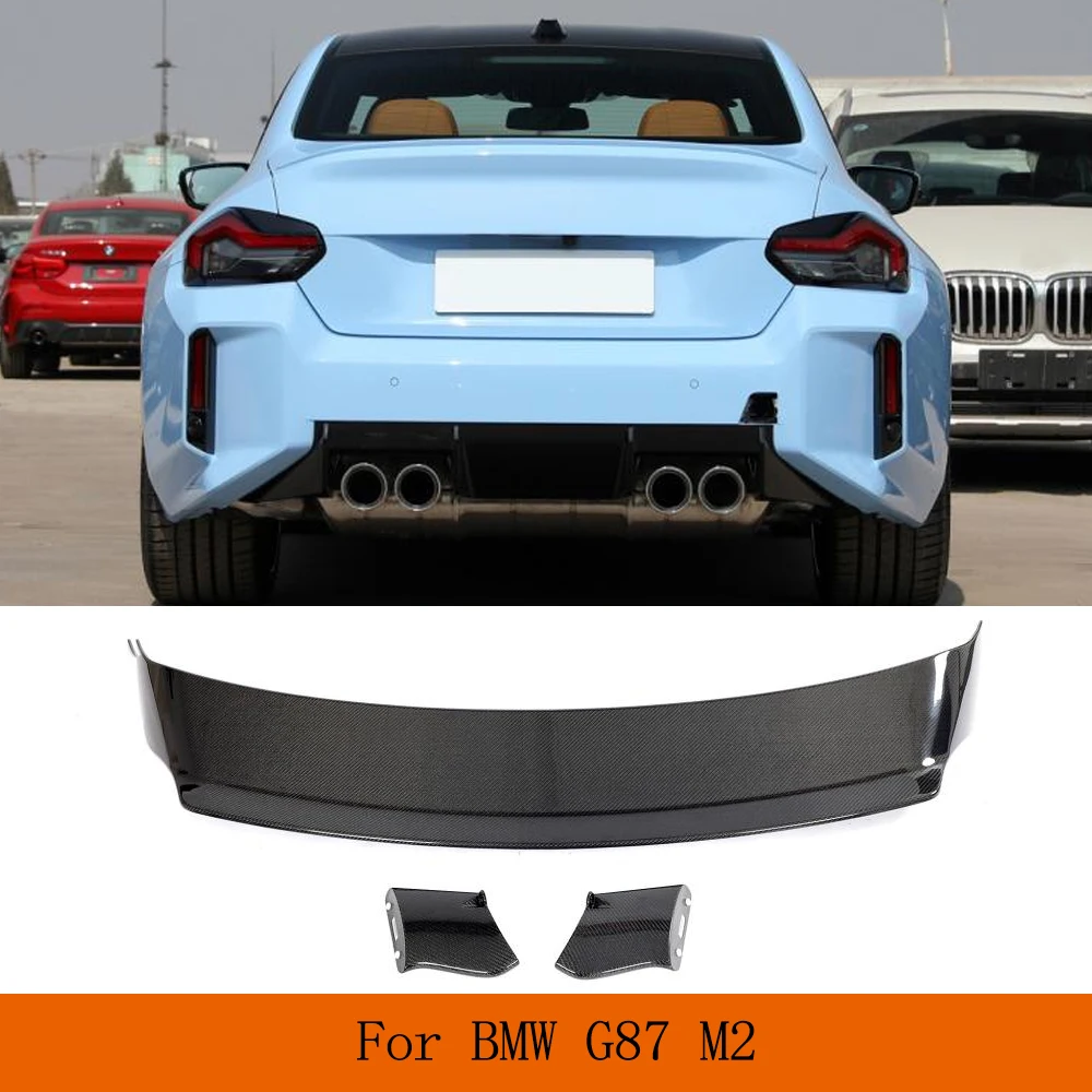 

Car Rear Trunk Real Carbon Fiber Spoiler Lip For BMW 2 Series G87 M2 Coupe 2020-2022 Car Rear Trunk Sport Spoiler Wing Lip