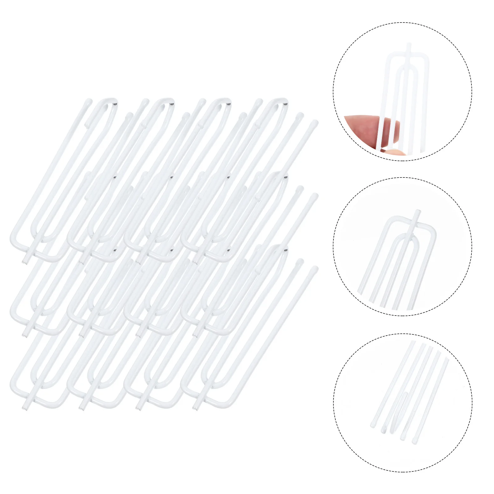 30Pcs Rustproof Stainless Steel Curtain Hooks Easy Install Pinch Pleat Clips Home Decor Curtain Hooks Rustproof Pleat Hook