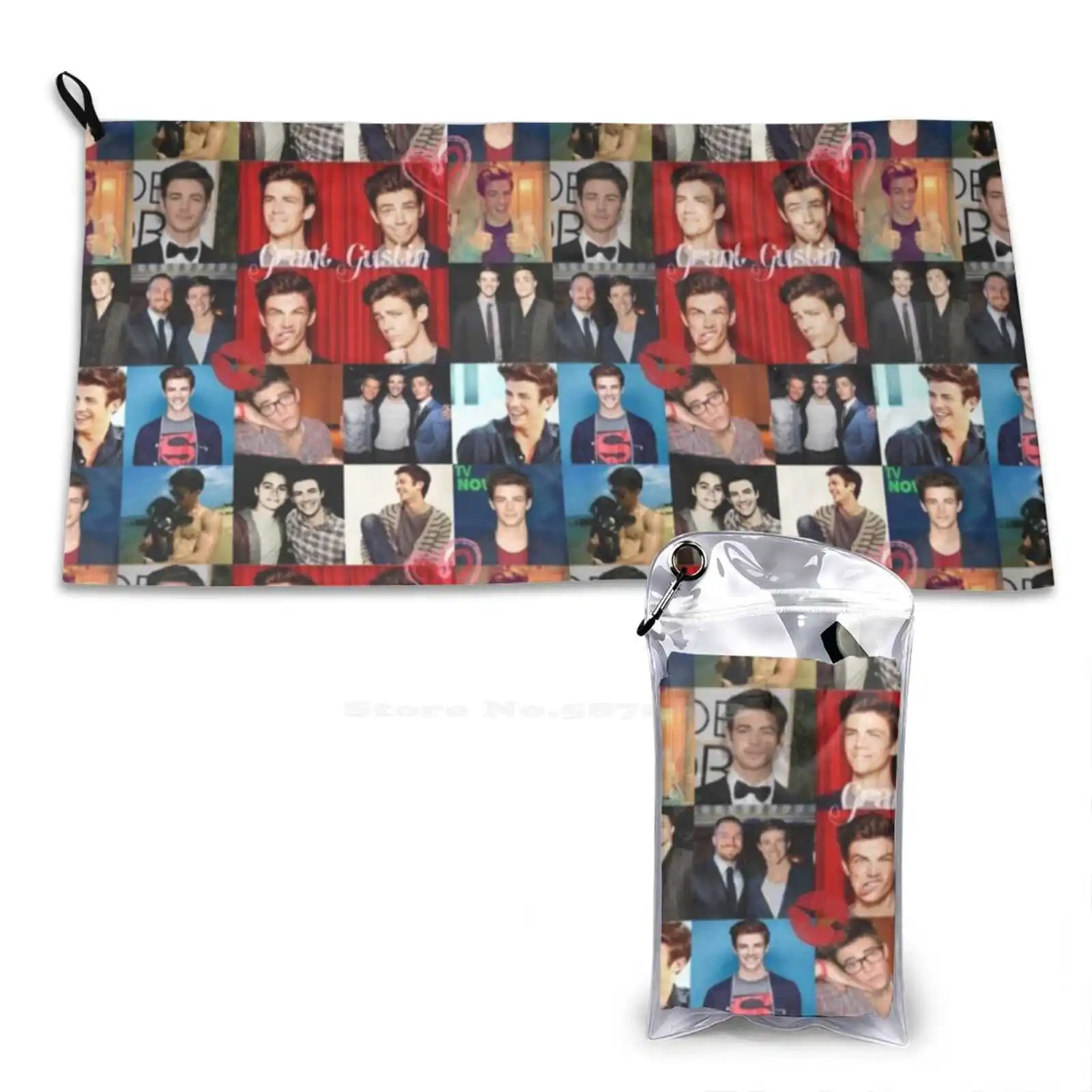 Grant Gustin Soft Comfortable Bath Towel Outdoor Grant Gustin Glee Smythe Barry Allen