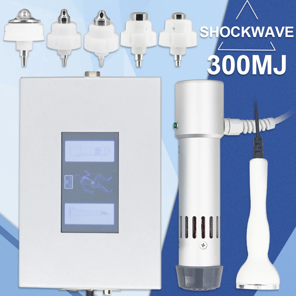

Hot Sale Shock Wave Ultrasonic Physical Therapy Machine For ED Treatment Relief Back Pain 300MJ Professional Shockwave Massager