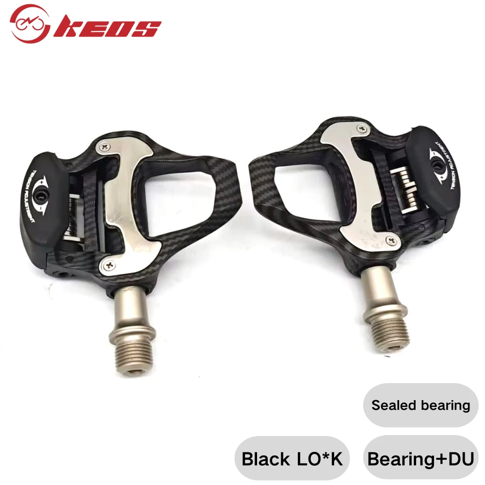 AliExpress KEOS For R550 R540 Road Bike Professional competitive-grade nylon Bearing pedal carbon fiber SPD-SL self-locking road pedal