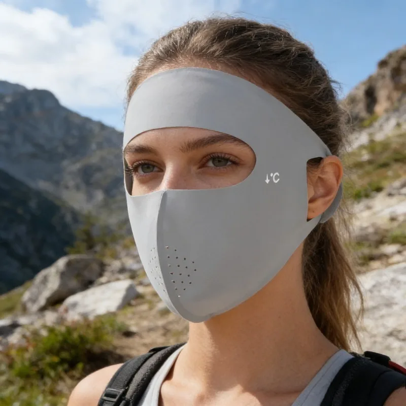 

1-10PCS Summer Full Face Mask Sun Protection Men Women Face Mask for Outdoor Travel Ice Sense Breathable Elastic Facekini