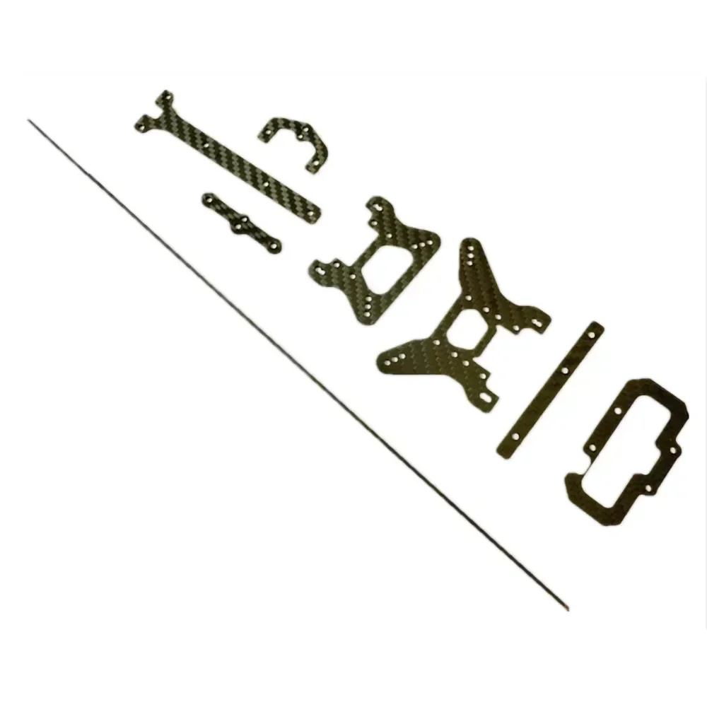 Nuevo Wltoys 104001 1:10 RC chasis de coche placa base de fibra de carbono conjunto de tablero inferior de coche piezas de mejora Accesorios