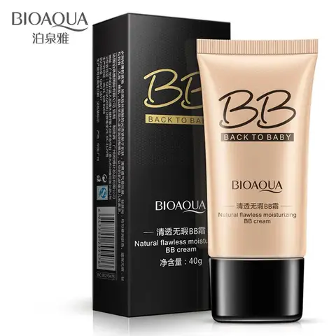 BIOAQUA BB 크림 메이크업 3 색 천연 무결점 컨실러 오일 컨트롤 리퀴드 파운데이션 모이스춰 라이징 화장품