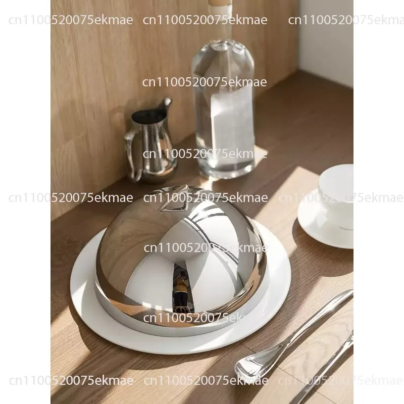 Stainless Steel Food Storage Lids – Household Dust-proof Lids for Food, Pastries, Steaks, Bread, Cold Cuts and Fruit