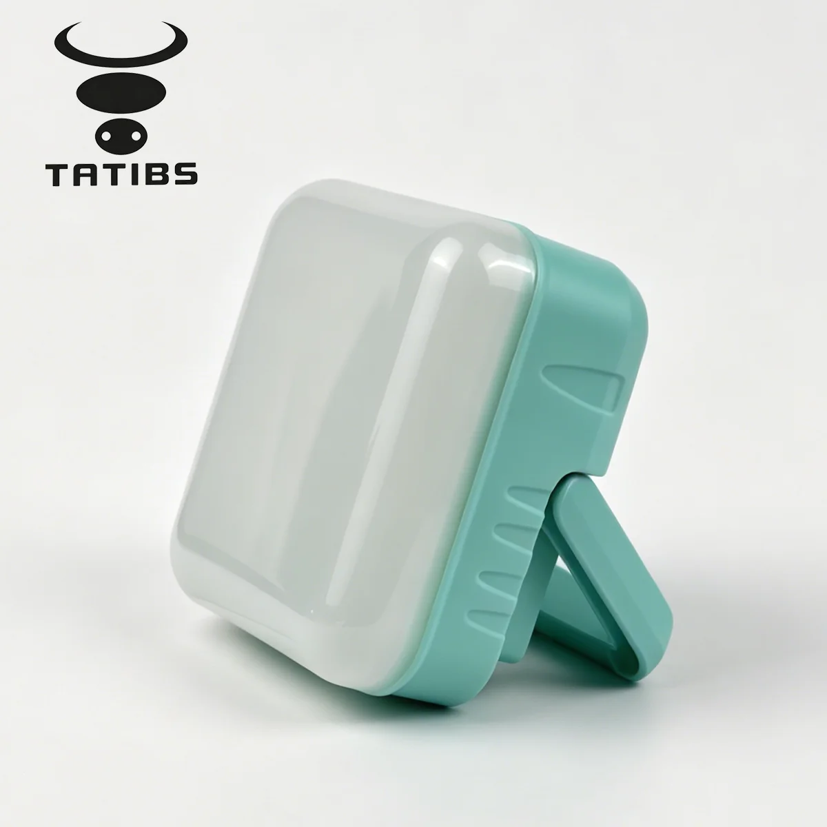 LED Mini Night Light With Foldable Support Bracket Square Shape Cute Three Mode Flashlight Electric Torch Emergency Power Bank