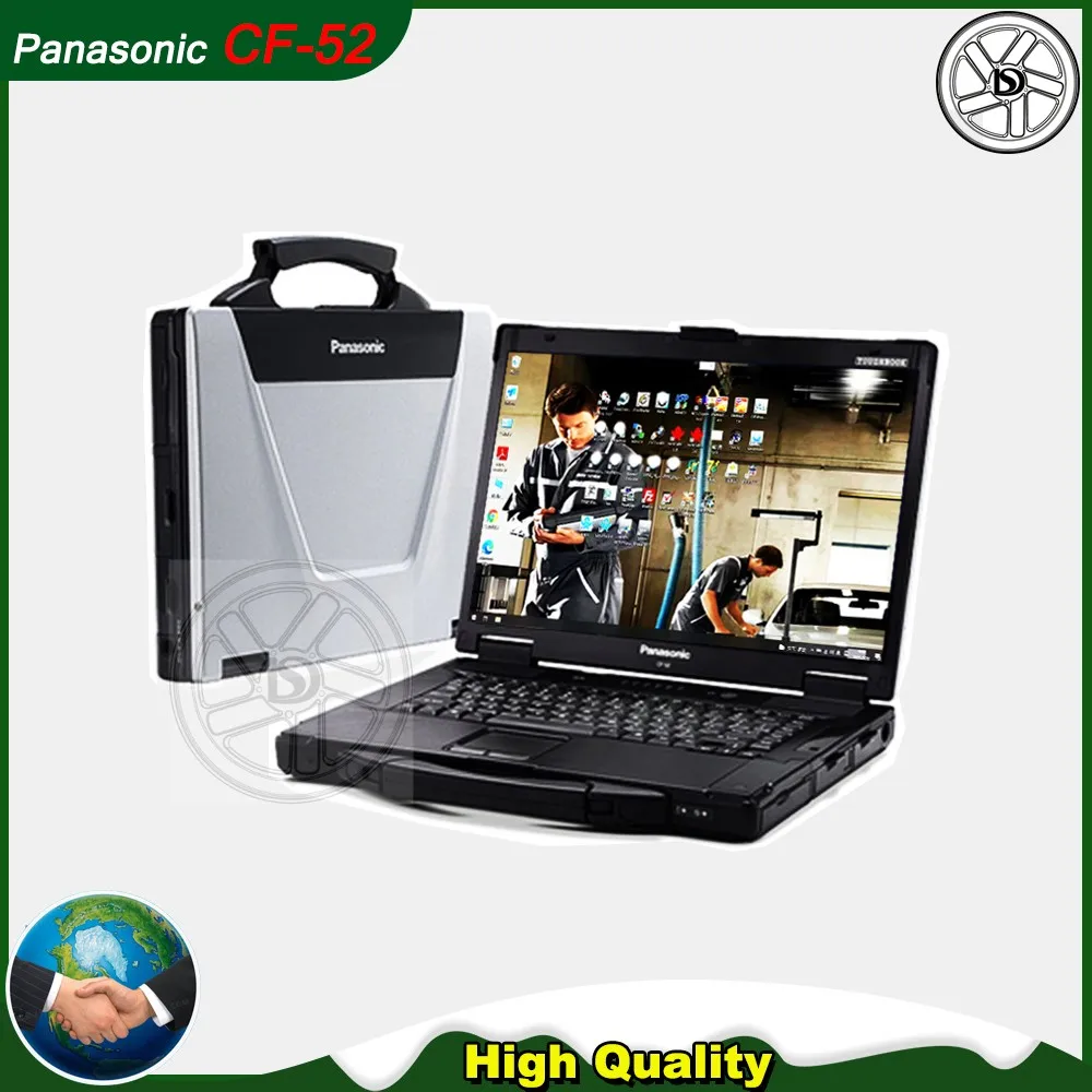 Panasonic CF-52 CF52 4g Military Toughbook Diagnosis with HDD/SSD for SD Connect 4 STAR C4/C5/C6 ICOM A2/A3/next 5054 Car/Truck