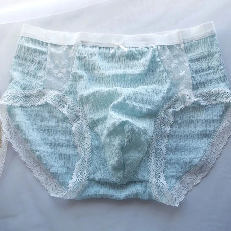 

Мужские сексуальные кружевные трусы Motal Soft Pink BF Gifts Harajuku