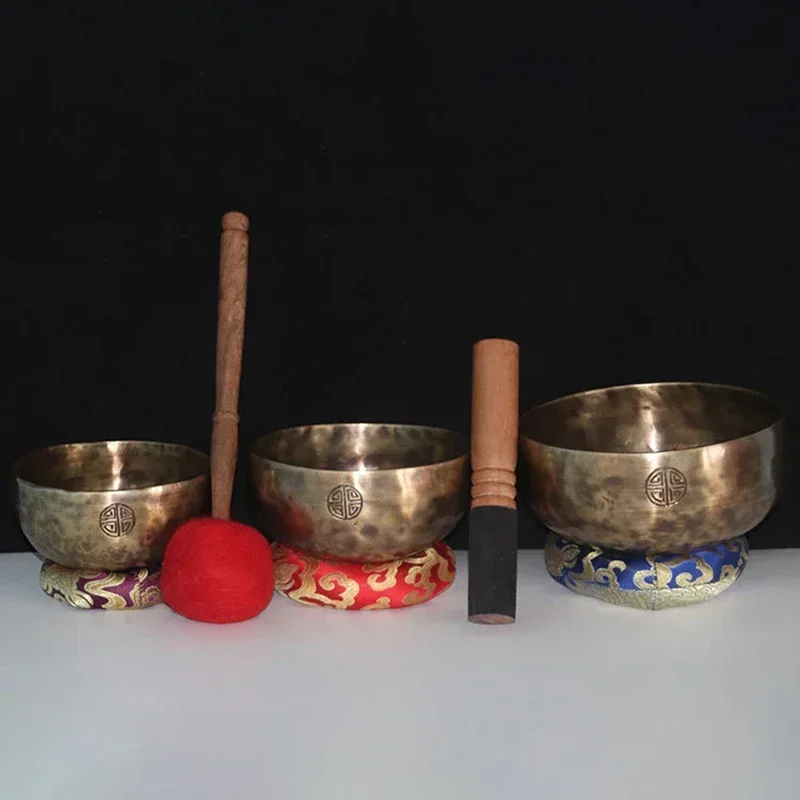 Full Moon Nepal Singing Bowl Handmade Large Tibetan Singing Bowl Yoga Meditation Massage Sound Healing Instruments Accessories