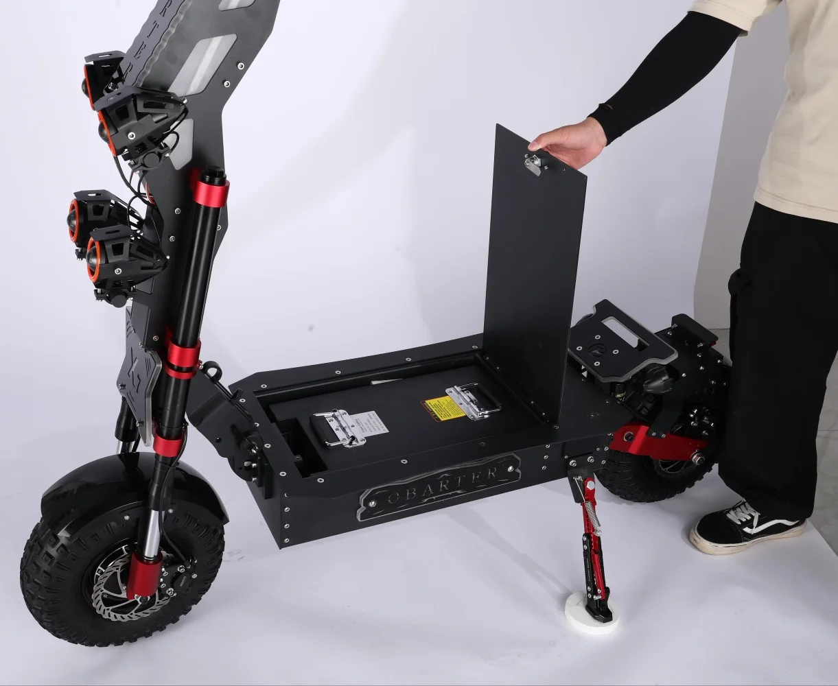 مستودع الولايات المتحدة 60V40AH بطارية قابلة للإزالة 14 بوصة عجلة الطرق الوعرة محركات مزدوجة trottinettes électriques دراجات كهربائية للكبار