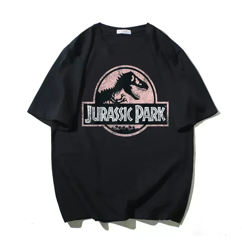 High Quality Printed T-Shirt Unisex Summer Fashion Men's Owersize T-Shirt Jurassic Large Dinosaur, Cotton Hip Hop T-Shirt