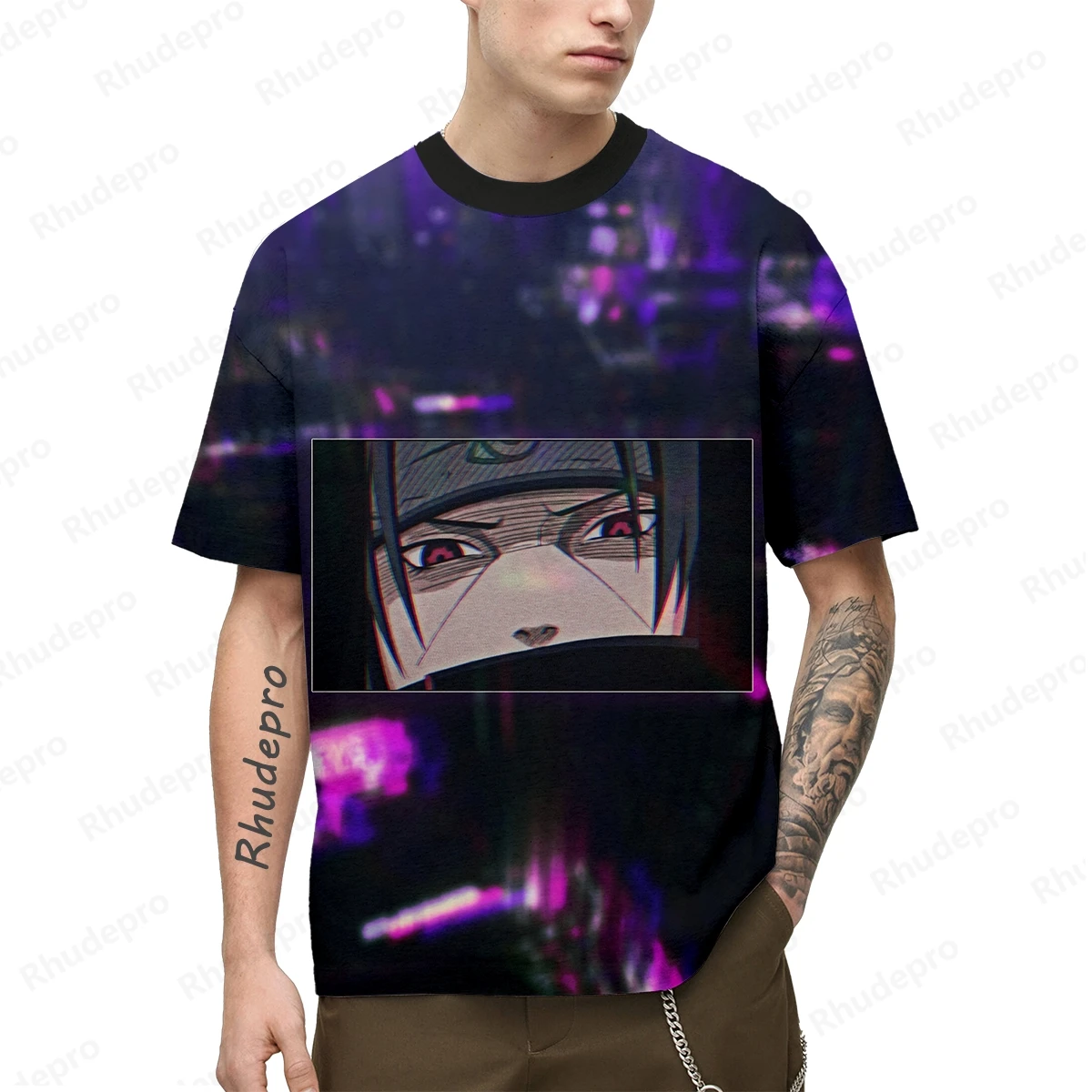 

Men's T-shirt 2024 Gift Naruto Harajuku Style Children's Cosplay Streetwear Clothing New Shirts Anime Y2k Clothes Oversized
