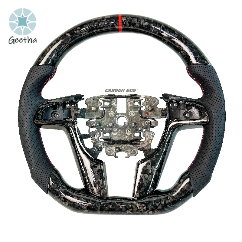 

For Forged Carbon Fiber Steering Wheel with Black Perforated Leather for Holden Pontiac G8 VE VF COMMODORE Color Can Be Customiz