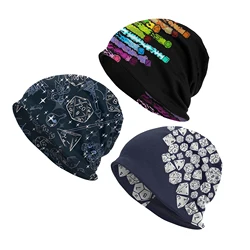 DnD Game Dice Spill Bonnets pour hommes et femmes, Bonnet de ski coupe-vent, Bonnet en tissu double couche, Chapeau