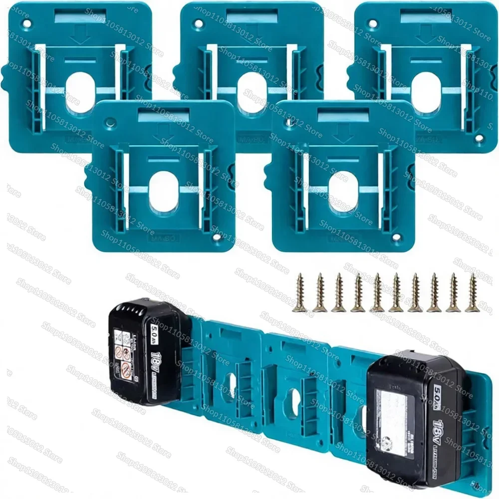 Wall Dock For Makita Bosch 18V Battery Holder Storage Organizer Rack Power Tool Station Mounting Shelf Clip Accessory