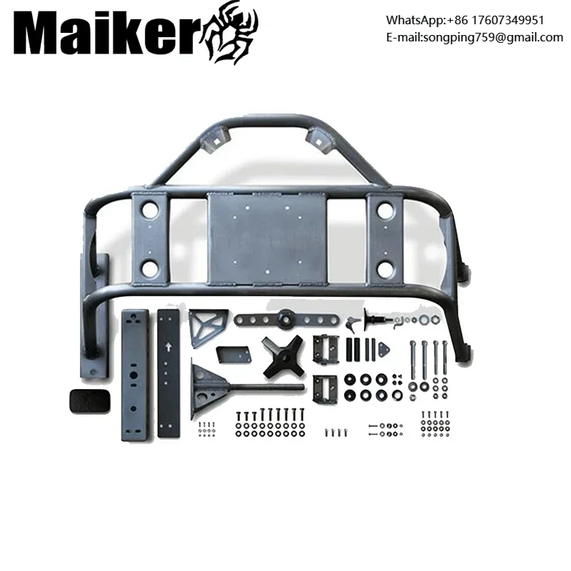Spare Tire Carrier for Jeep Wrangler JK 07-17 Offroad Rear Bumper Guard Spare Tire Rack 4x4 Accessory Maiker Manufacturer