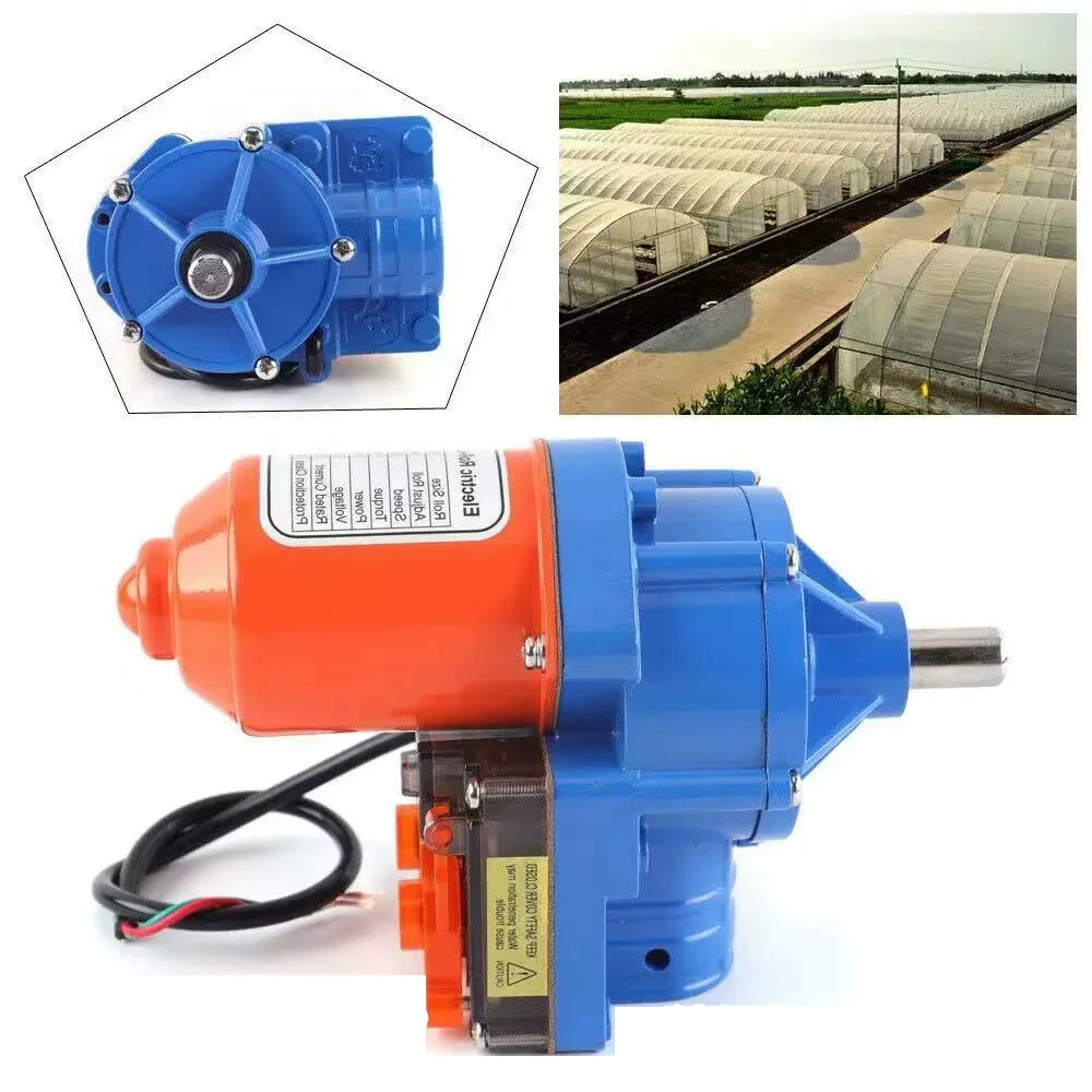 Electric Film Roller 100W DC 24V Greenhouse Roll Up Motor Electric Film Roll Machine Greenhouse Film Winding Machine