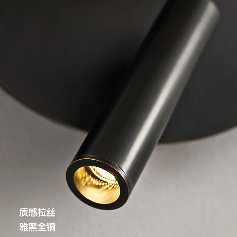 الحديثة بسيطة الشمال الرخام الجدار مصباح للتدوير القراءة LED حائط الخلفية مصباح القمر غرفة نوم أباجورة #4