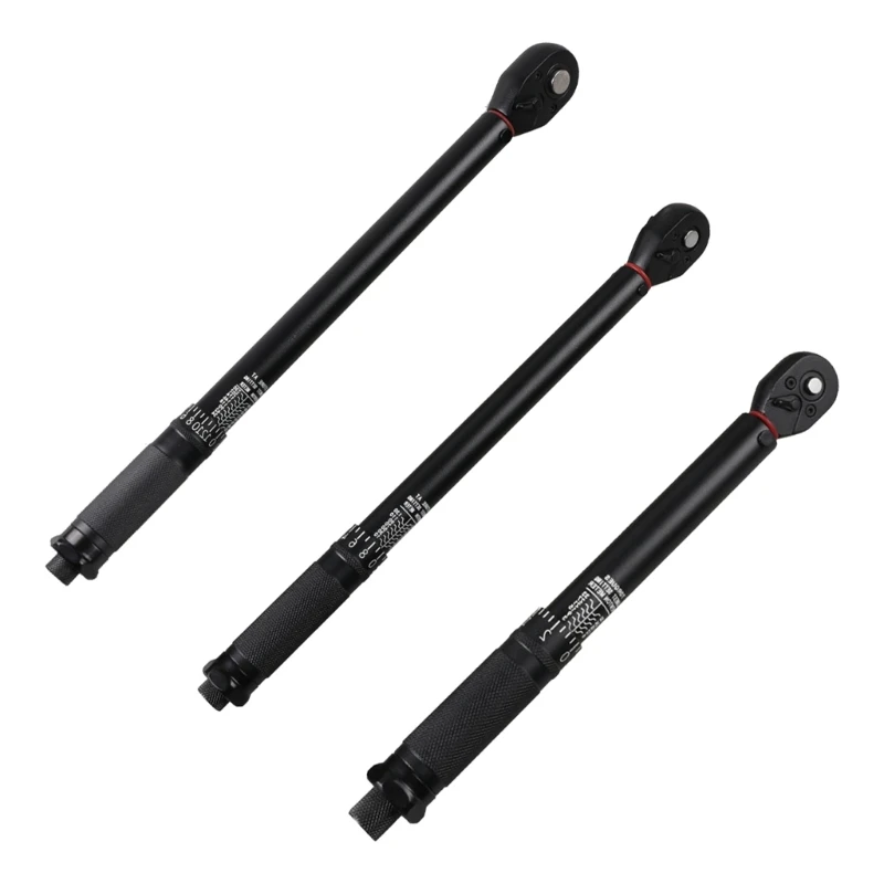 1/4 3/8 1/2Inch Clicks Torque Wrench, 3-33 Nm, 10-130 Nm,20-230 Nm Bicycles Torques Key Two-way Ratchet