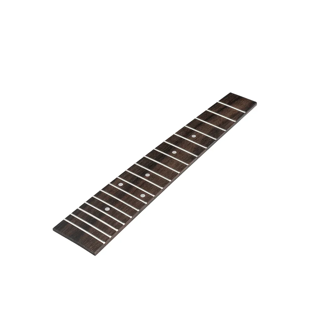 LOOK 1/5/10 PCS Ukulele Fingerboard 18 Frets 23 Inch Uke Fretboard W/ White Dots Inlay Ukulele Parts Accessories