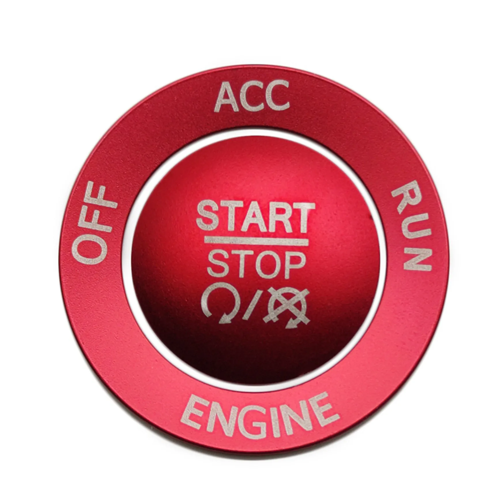 Engine Start Stop Button Knob Cover + Ring Trim Accessories for Charger 2015-2020