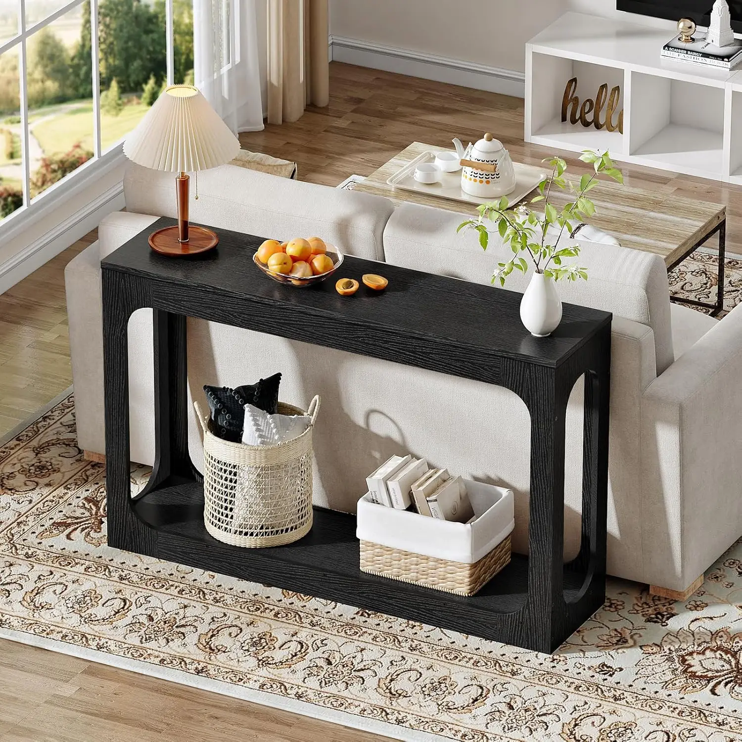 

47.2" Long Console Table, Entryway Table, Hallway Table, 2-Tier Behind Couch, Corridor Decor Stand, Narrow, Customized
