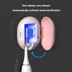 Mini toothbrush sterilizer, home travel toothbrush, UV sterilization toothbrush box, essential for home and outdoor use