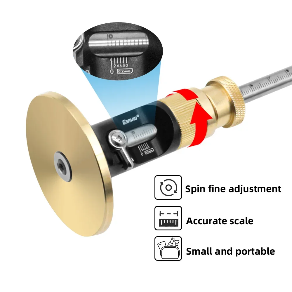 Wskaźnik do znakowania kół z precyzyjnym strojenie Obróbka drewna W stylu europejskim Scriber Ciesielstwo Równoległe rysowanie linii Prawie