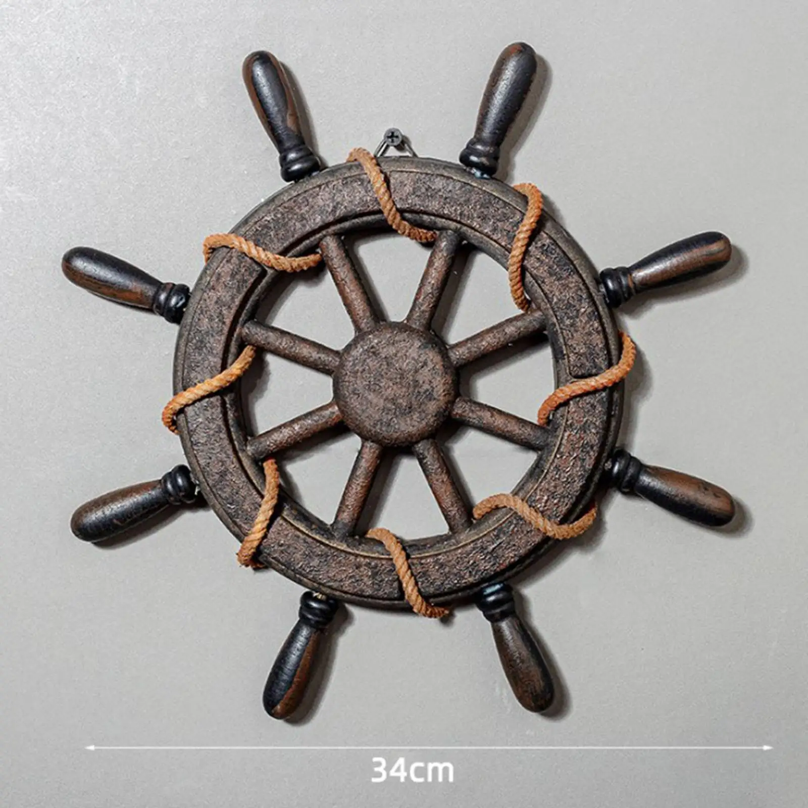 نحت جداري عجلة قيادة سفينة خشبية ، ديكور بحري ، دفة قارب ، غرفة معيشة النادي ، مدفأة بار ، فن بيت مزرعة