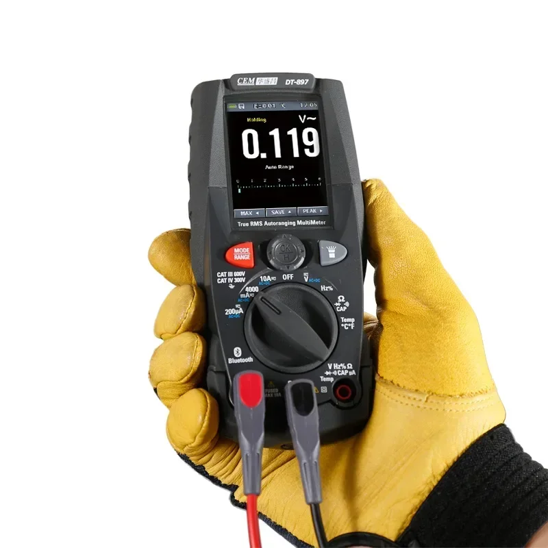 DT-896 High Precision True Effective Value Digital Multimeter Color Screen Universal Meter Voltmeter DT-897