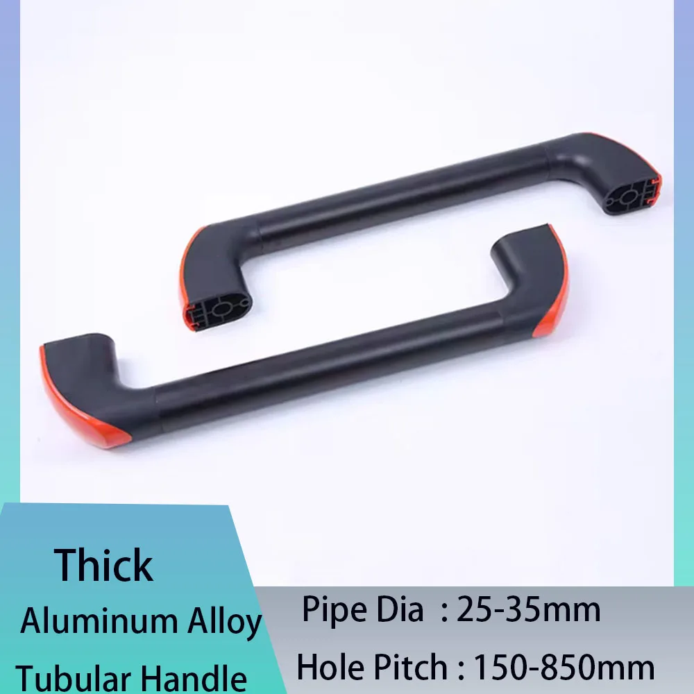 

1Pcs Thick Handle Aluminum Alloy Tube Handle CNC Machine Tool Handle Door Handle Pipe Dia 25mm-35mm Hole Pitch150mm-850mm