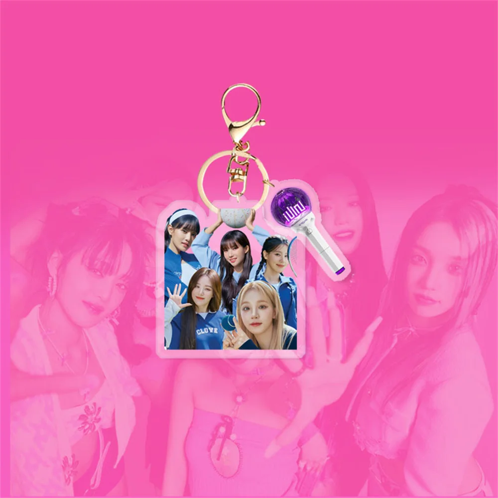 Kpop (G)I-DLE Keychain Albums Photo Acrylic Humanoid Keyring YUQI Yeh Shuhua Cho Mi Yeon Minnie Keyring Bag Phone Pendant