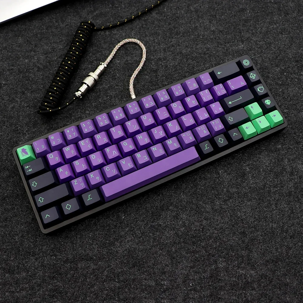 146 Keys DYE-SUB Keycap Cherry Profile Japane Keycaps For MX Switch G610 K70 Mechanical Keyboard  Clones Mecha-01 EVA Custom