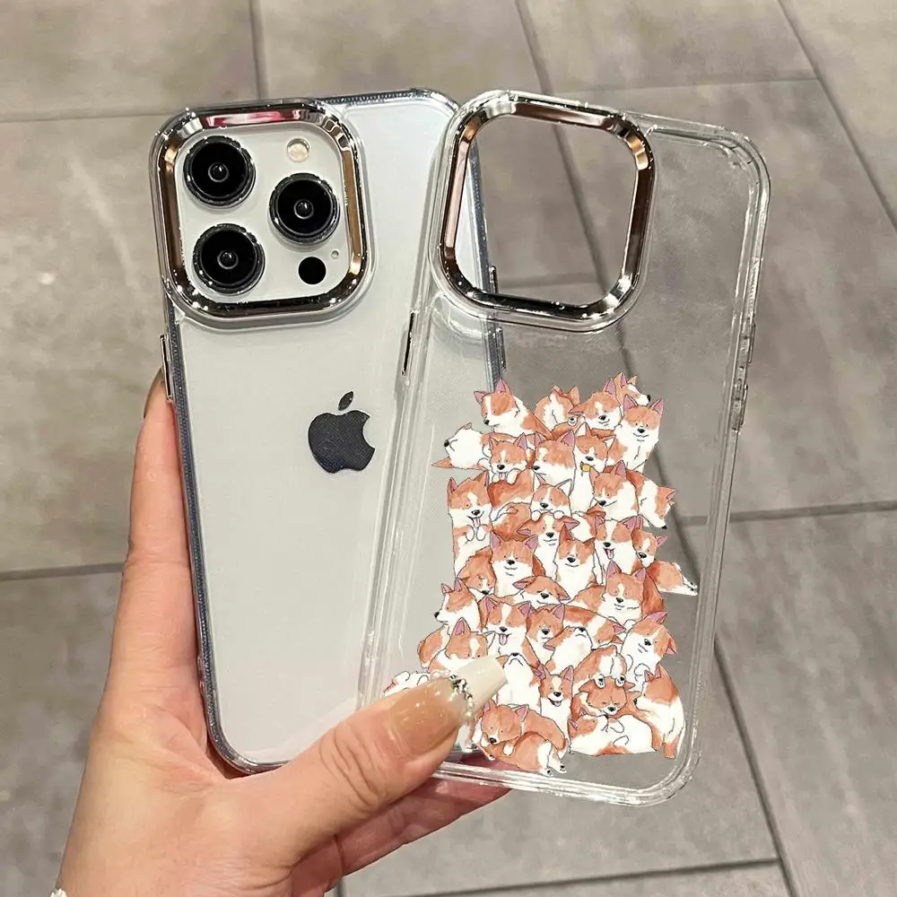 Cute Cartoon Cat Illustration Phone Case For Samsung Galaxy S26 Ultra  FE S24 S23 S22 Plus S25 Edge S21 Transparent Soft Covers