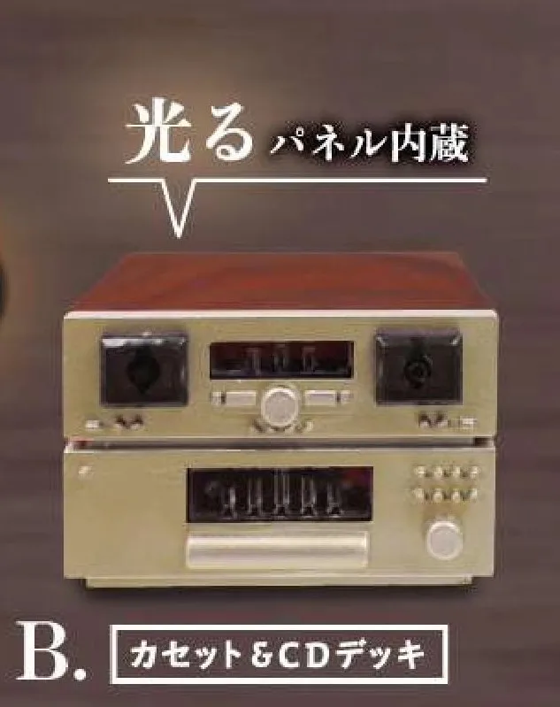 Oryginalne zabawki kapsułkowe Spirits Gashapon CD zaawansowany system wzmacniacza dźwięku spodek lekki miniaturowy Model Anime lalka rysunek wystrój