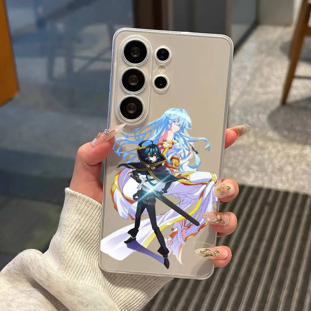 Wistoria Wand And Sword Phone Case For Samsung S25,S24,S21,S22,S23,S30,Ultra,S20,Plus,Fe,Note,10,9,5G Transparent
