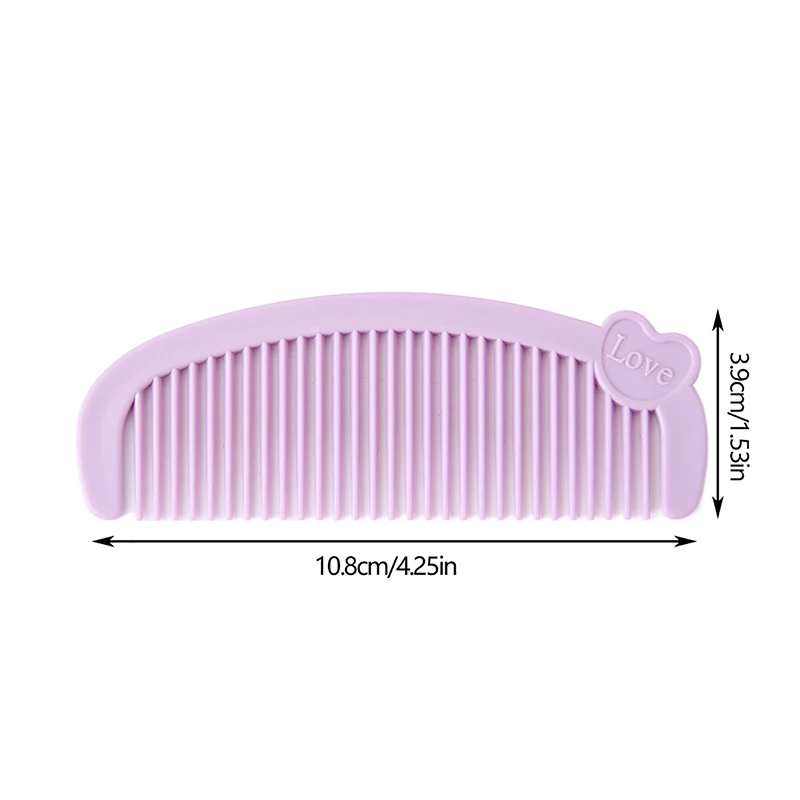 Cartoon Mini Crescent Comb Cute Children's Small Comb Student Carrying Plastic Hairdressing Comb Net Red Small Gift