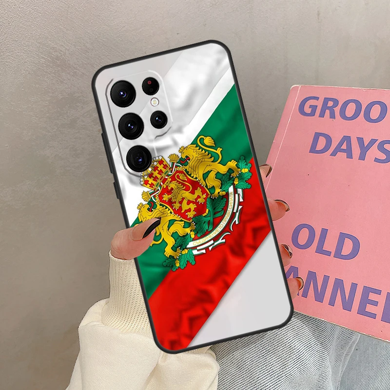 بلغاريا العلم جواز السفر حقيبة لهاتف سامسونج غالاكسي S21 S22 S23 S24 S25 الترا S9 S10 S25 زائد S20 FE S25 FE غطاء كوكه