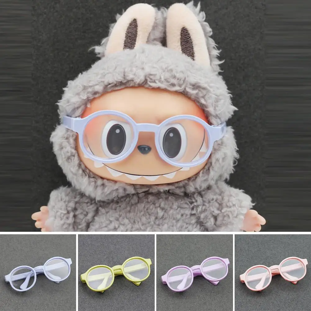 Para gafas Labubu, bonitas gafas de plástico de 6,5 cm y muñecas BJD de 60 cm, accesorios para gafas para muñecas BJD 1/3