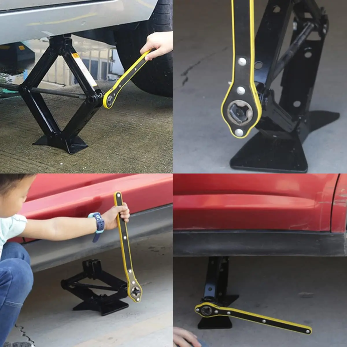 Car Mounted Small Car Universal Crank Handle Accessories with CAR Tools Car Jack Handle Lever Labor-saving Wrench Tool image 5
