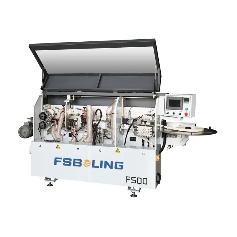 FSBOLING 6.5KW fully automatic trimming and edge banding machine PVC edge banding and gluing